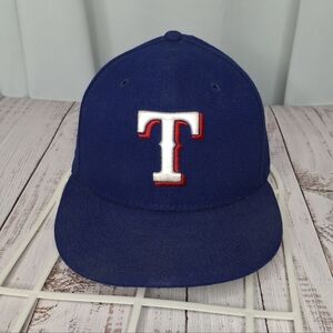 Texas Rangers Hat Cap Fitted New Era 59Fifty MLB Baseball Authentic Collection